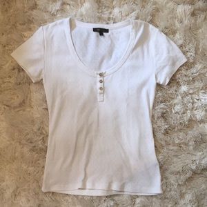 Three Buttoned Cream Top with Cute Pattern✨